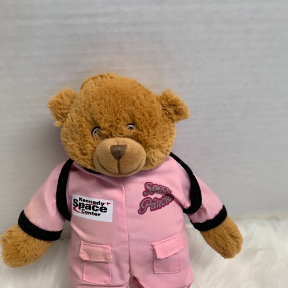 Kennedy Space Center Plush Bear Stuffed Animal Toy Pink Outfit Princess 11 in T - Picture 2 of 4